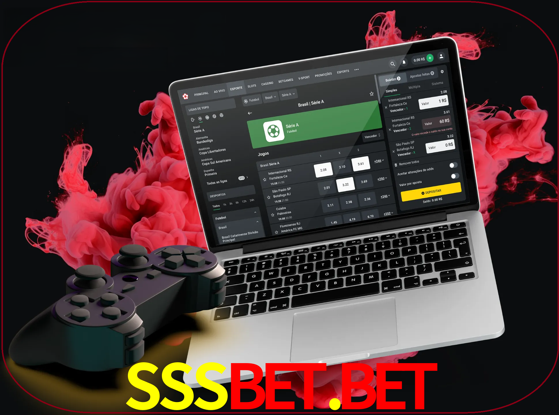 Visite a secção especial de jogos de vídeo em sssbet para descobrir em que jogos pode apostar e ganhar muito dinheiro.