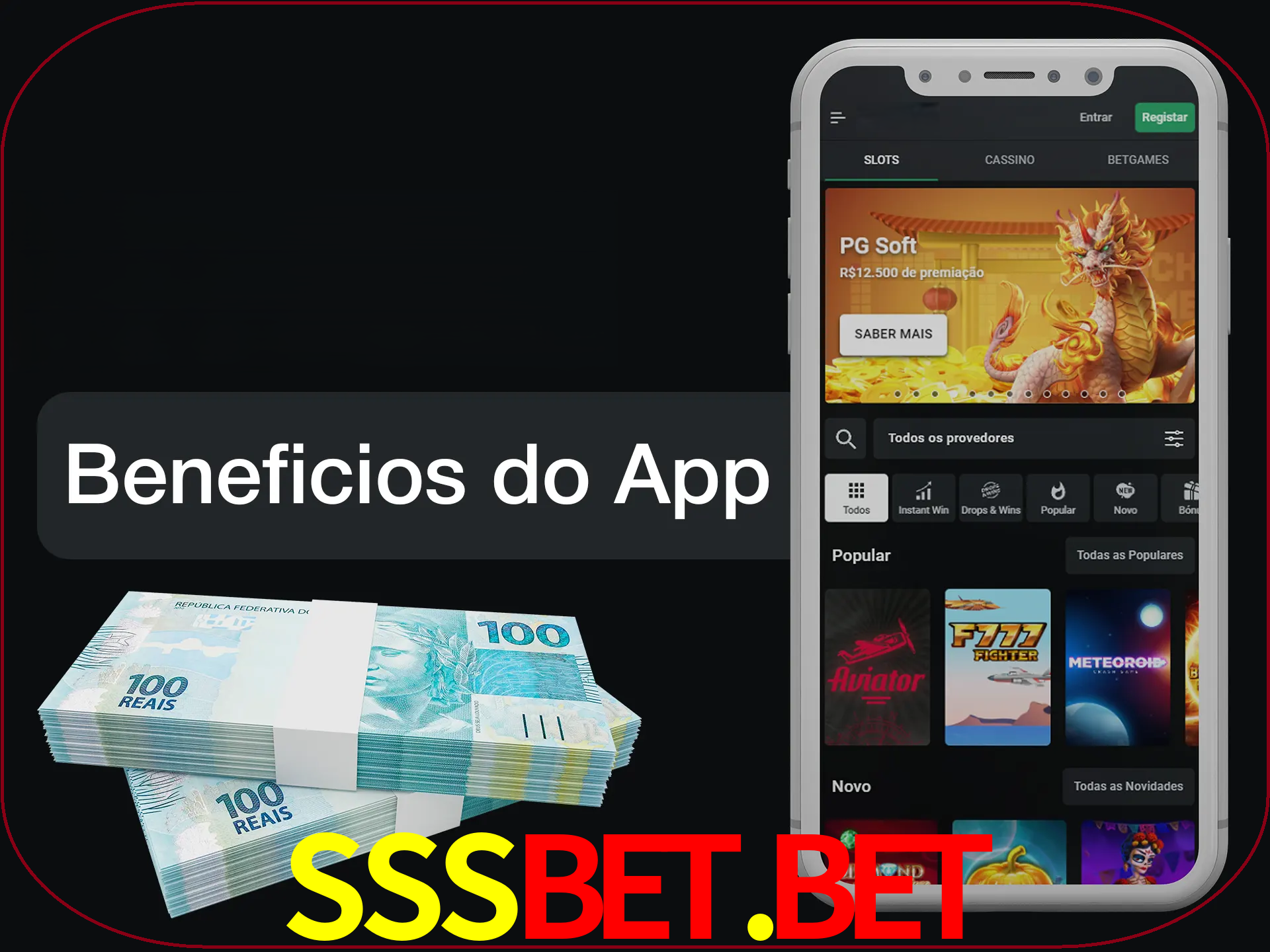 Obtenha todos os benefícios usando o aplicativo.