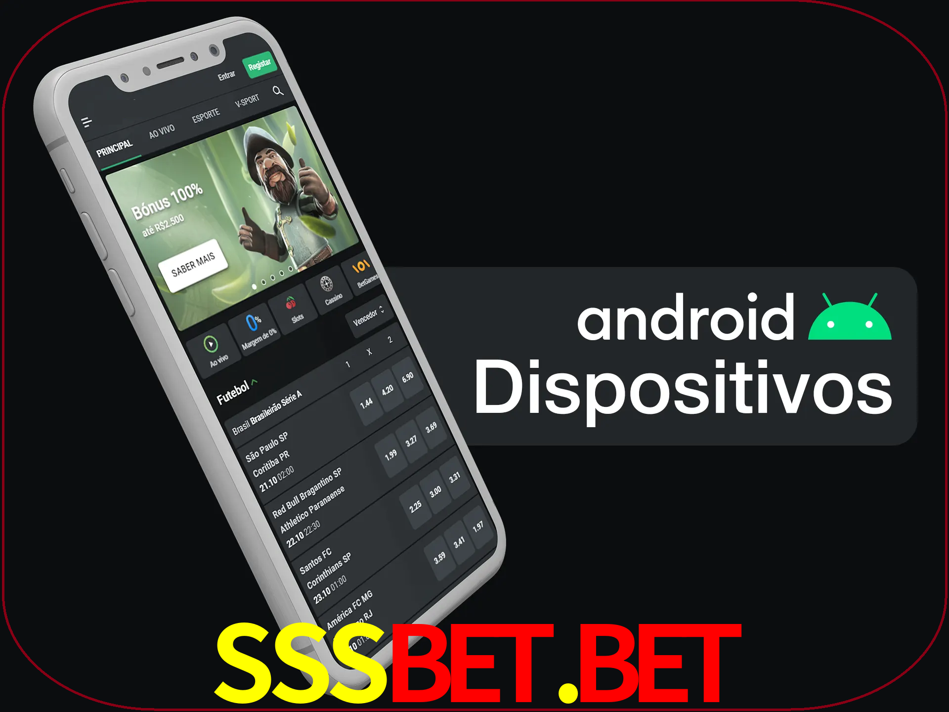 O aplicativo suporta a maioria de todos os dispositivos Android.