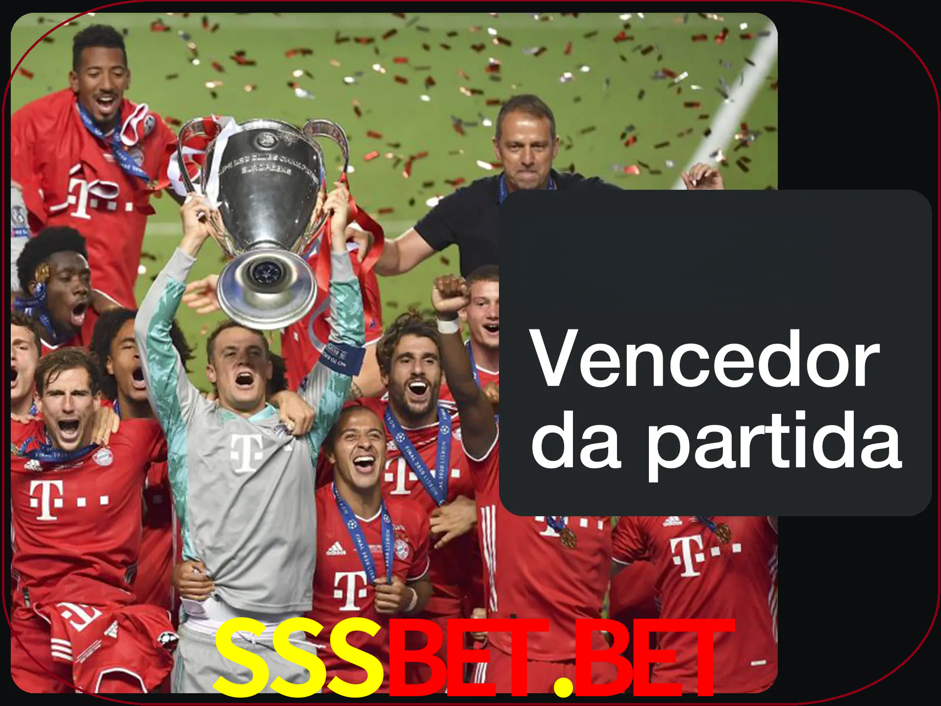 Aposte no vencedor e ganhe uma grande quantia de dinheiro.