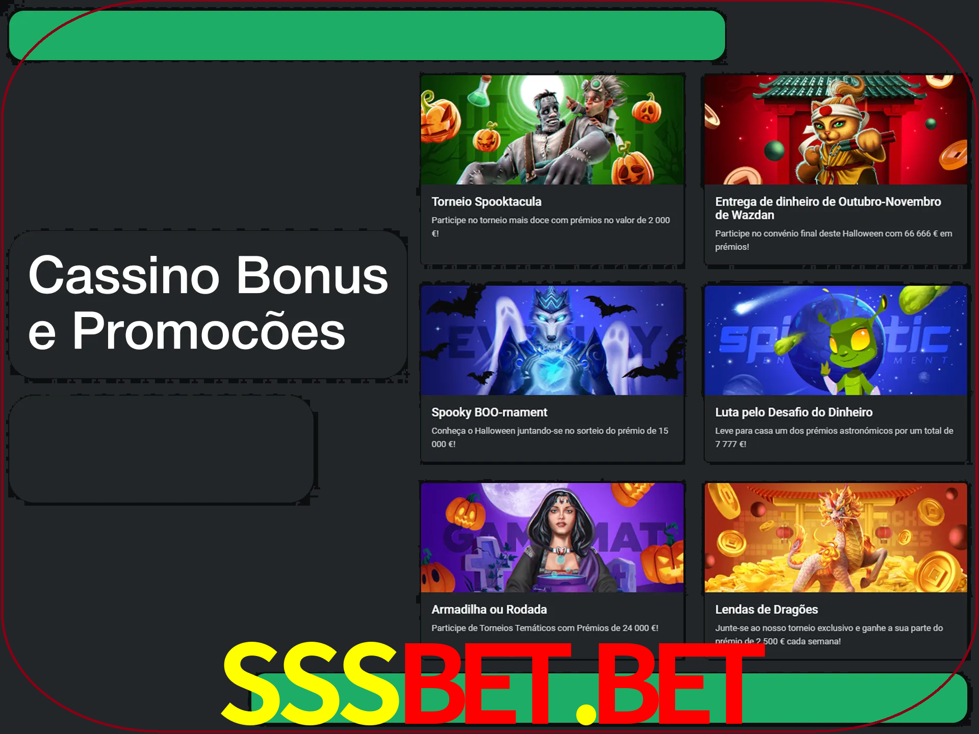 Verifique se há novos bônus de cassino para reivindicar.