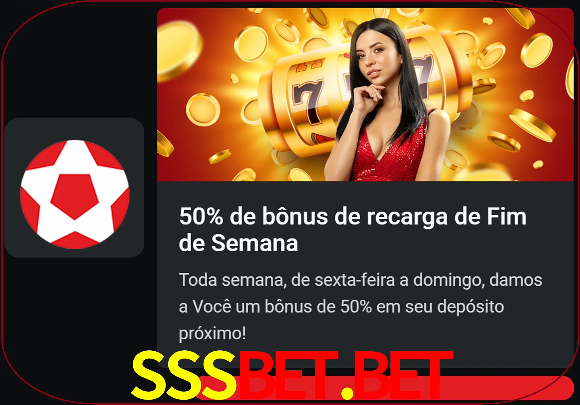 Volte a cada semana para receber novos bônus em dinheiro.