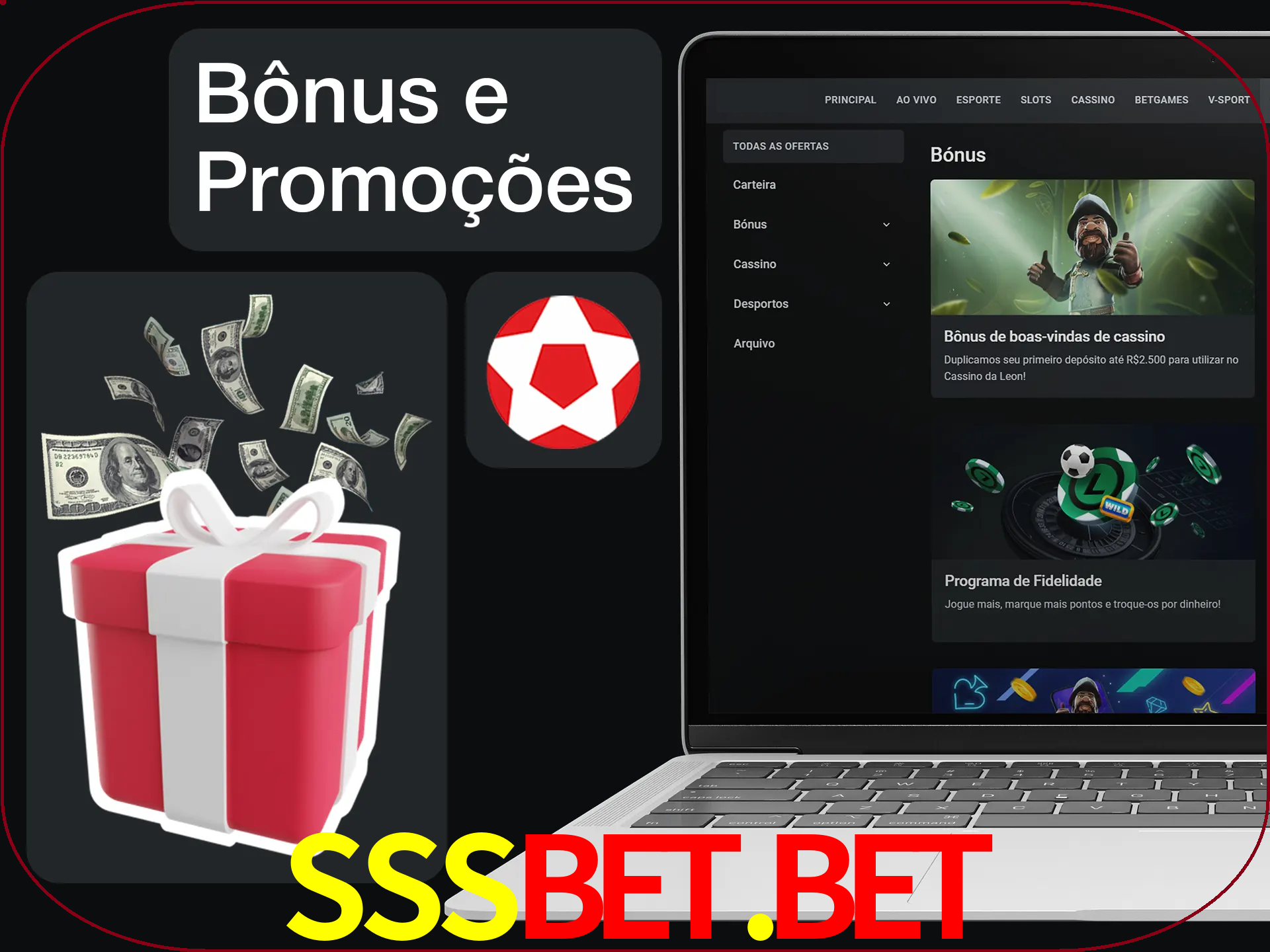 Verifique se há novos bônus e promoções.