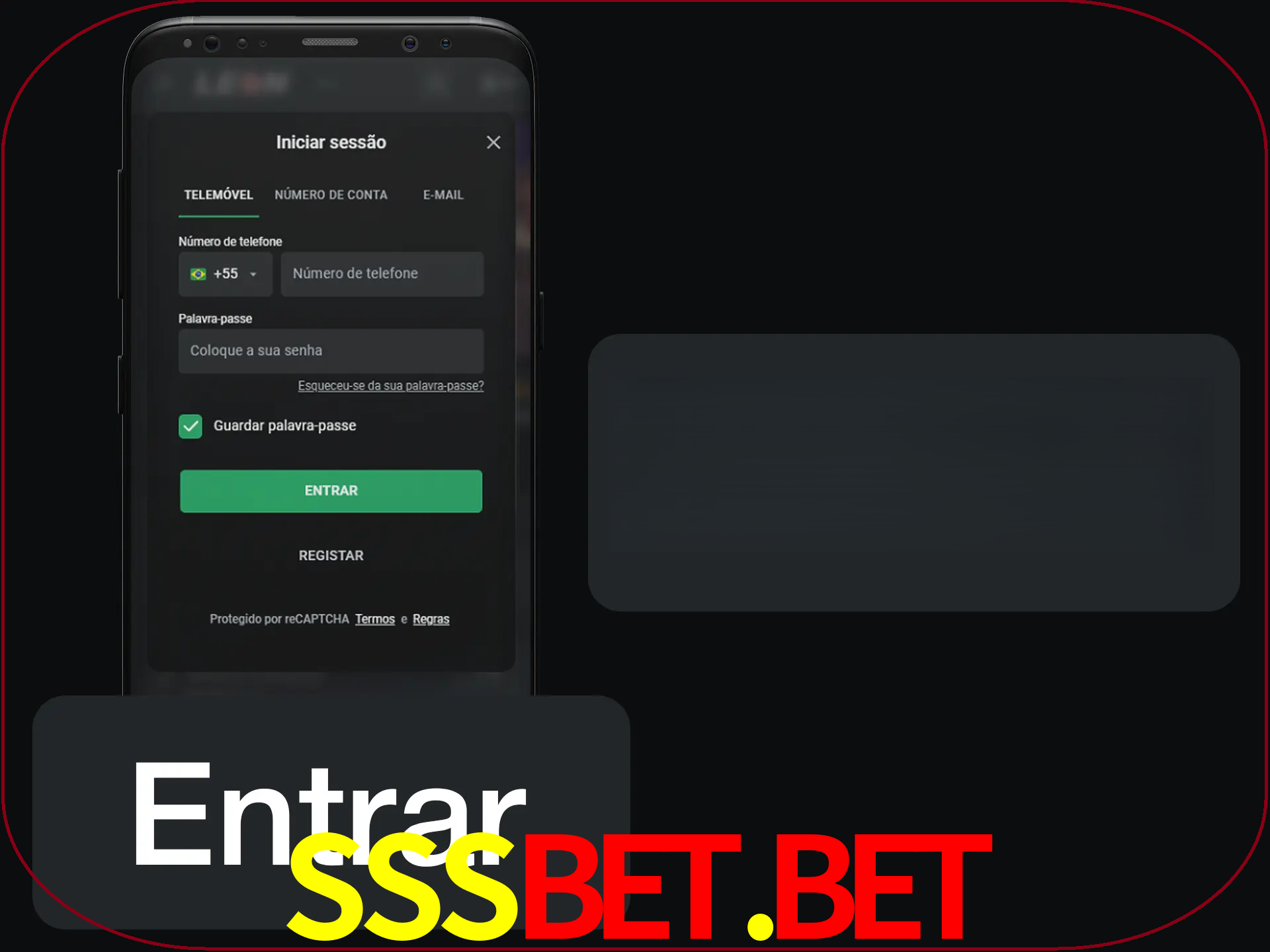 Faça o login para começar a apostar e jogar no cassino.