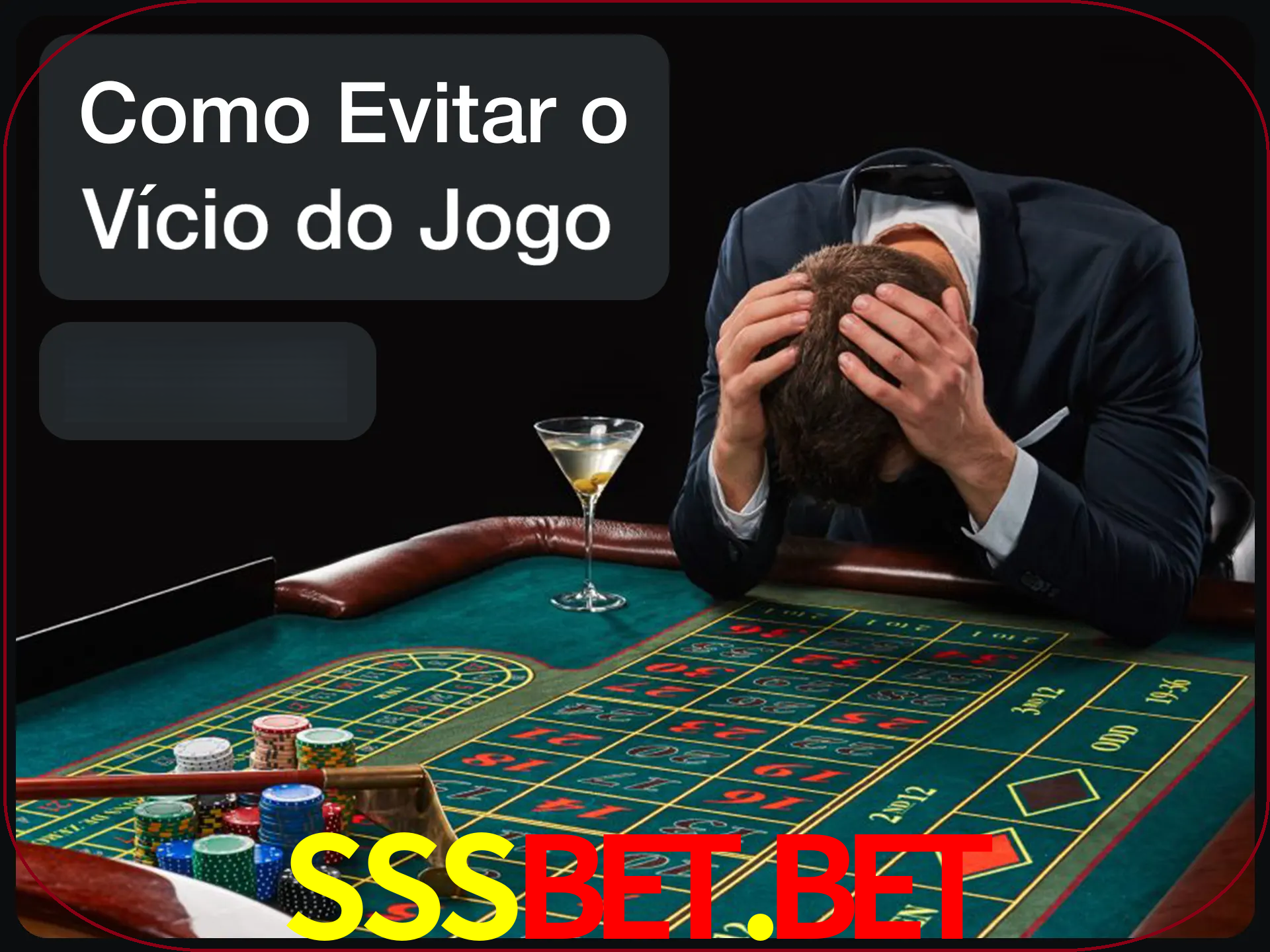Você é responsável por cada uma de suas apostas.